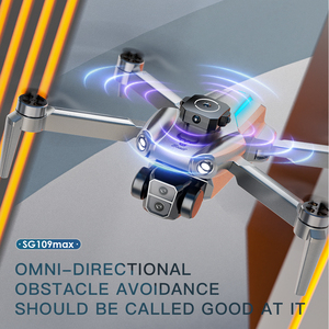 SG109max Aircraft Mini Drone With 4K Camera HD Drone Smart Kids <strong>Toy</strong> Remote Control Four Sides Obstacle Avoidance Foldable