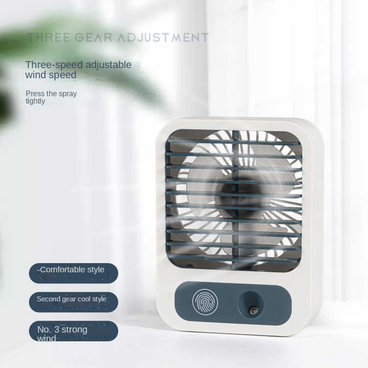 Humidificador de habitación de alta calidad, ventilador portátil recargable por USB, miniventilador de niebla