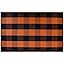 Orange Black Plaid