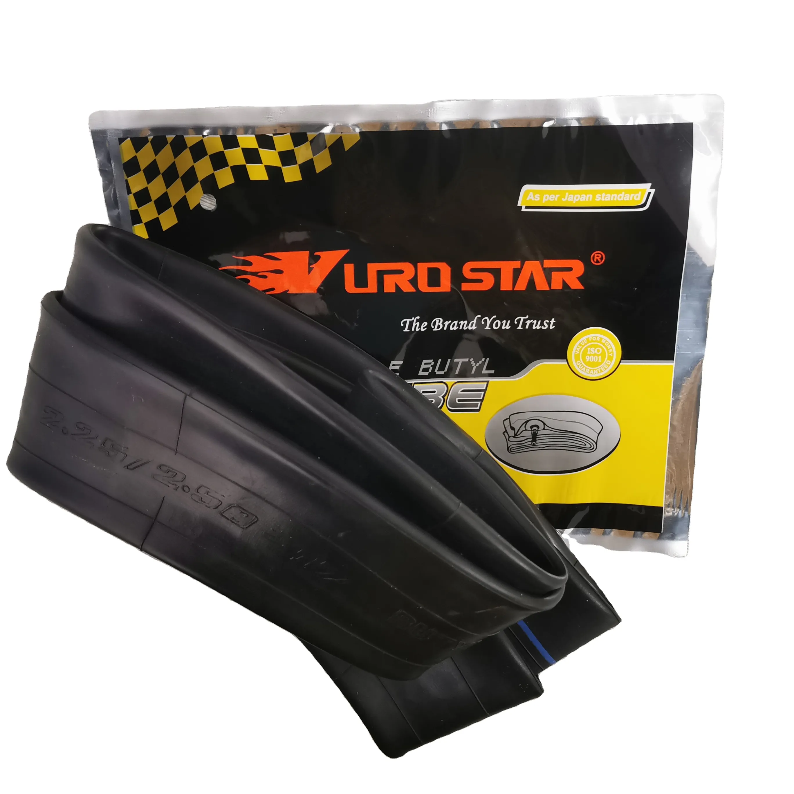 Neumático de motocicleta de 17 pulgadas, tubo interno de buena calidad, marca famosa mundial, VURO STAR, 275-18