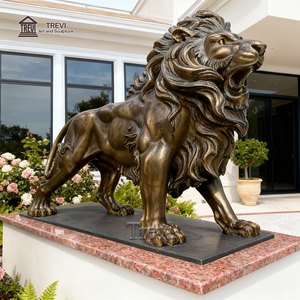 Trevi Bán Buôn Cuộc Sống Kích Thước Đúc Bronze Sư Tử Bức Tượng Điêu Khắc Cho Cửa Trước Trang Trí - Product Image 6