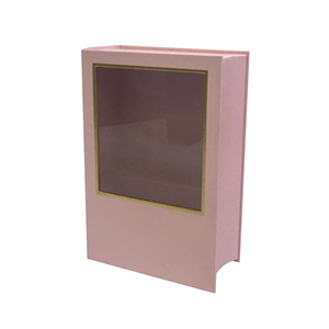 Personalizzabile robusta scatola a conchiglia in tinta unita con finestra PVE per la visualizzazione con goffratura opaca per la manipolazione della stampa della laminazione - Product Image 5
