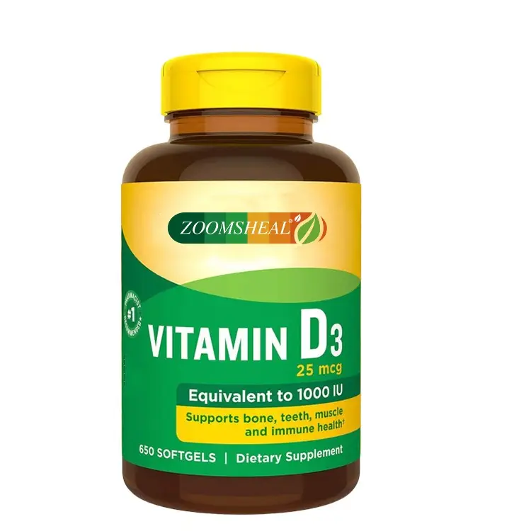 Softgels OEM de Calcium + vitamine D emballage en vrac échantillon gratuit prix d'usine Softgels de Calcium Plus vitamine D