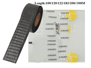 Cinta de codificación de 30mm de ancho, cinta de código de fecha para DY8, HP241, color negro - Product Image 5