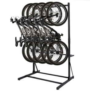 Xe đạp lưu trữ giá cho nhà để xe sàn đứng xe đạp tổ chức cho nhà để xe xe đạp tổ chức nắm giữ lên đến 5 xe đạp - Product Image 1