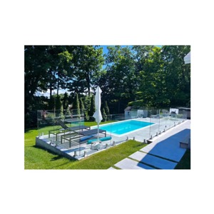 Foshan Factory Direct Custom Stainless Steel Spigot Frameless Glass Panel Exterior Railing <strong>Pool</strong> Glass <strong>Fence</strong> - Product Image 4