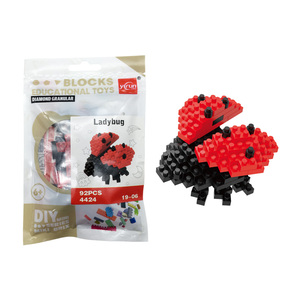 プラスチック製ミニビルディングブロック6種類クリエイティブ組み立て3D昆虫マイクロビルディングブロックセットDIYおもちゃ - Product Image 6
