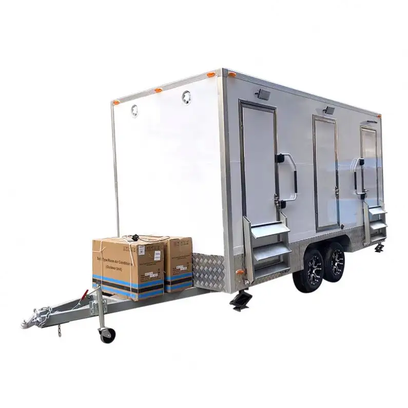 Container Trailer Camping Toilets mobile Sale Moviable Price Bathrooms Trailers Standard Public Portable Toilet