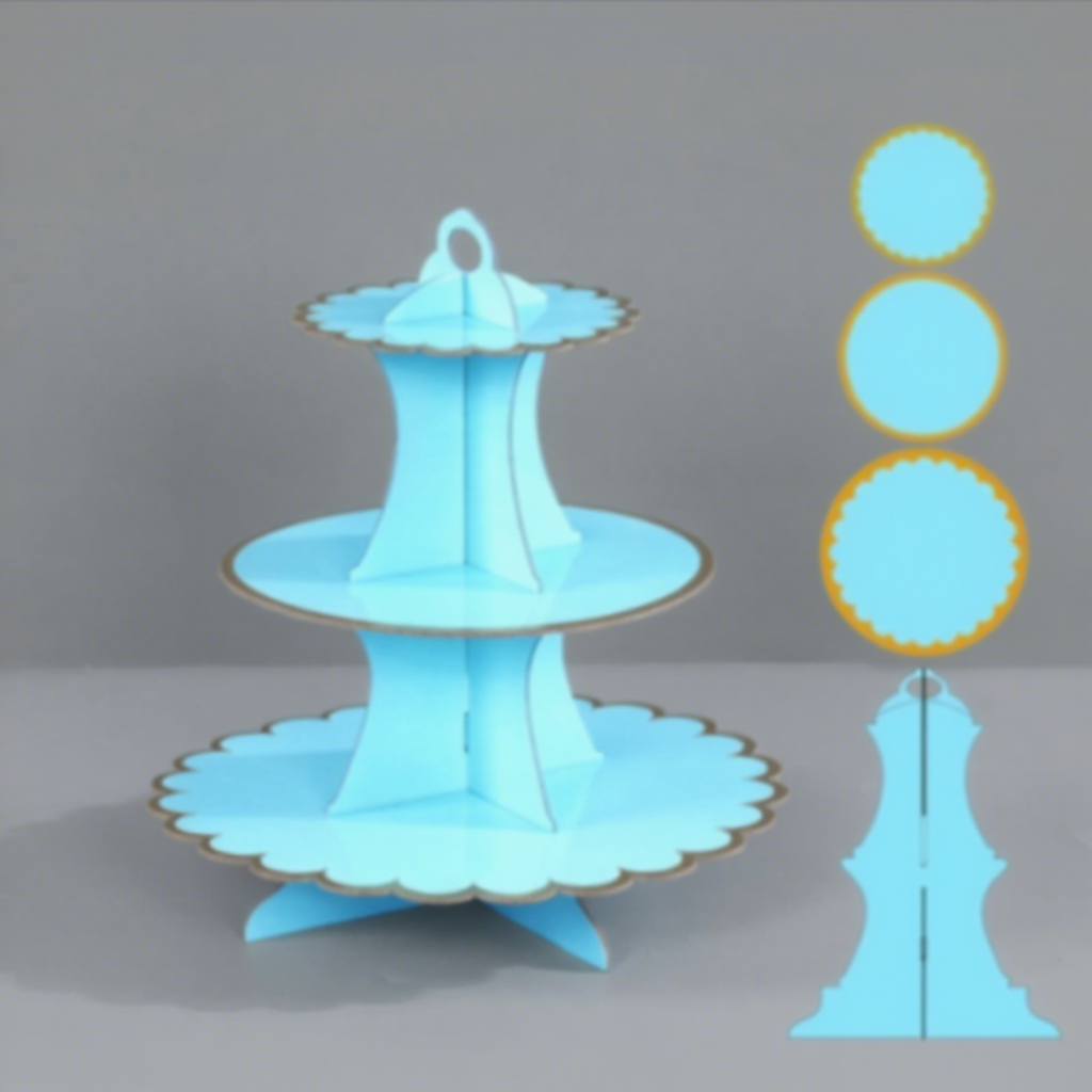 Gold Stamp-Sky Blue
