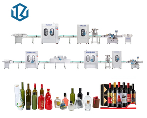 Linea di riempimento automatica del vino dell'attrezzatura del barattolo della tazza del gelato del burro di arachidi linea di lavorazione dell'etichettatrice della bottiglia di vetro