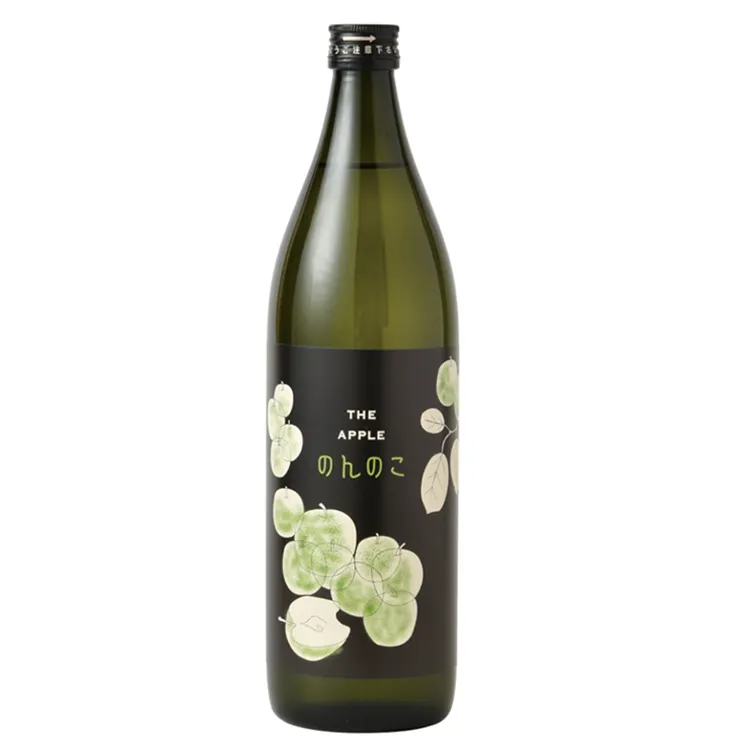 Premium Japanese alcohol beverage drinking shochu with apple flavor