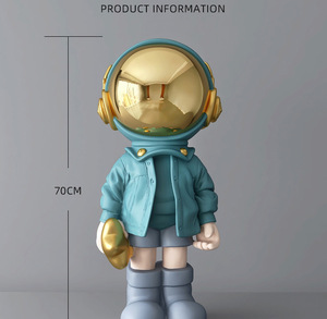 2023新しい宇宙飛行士の装飾35cmの家の装飾70cmの宇宙飛行士とヘルメットの彫刻屋内の装飾