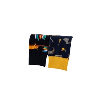 Yüksek kalite komik takımyıldızı harita araçları matematik gezegenleri kitaplar ve kediler desen çorap pamuk erkekler ekip çorap - Product Image 4