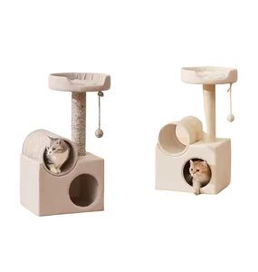 Istana kucing langsung pabrik ukuran sedang rumah hewan peliharaan bingkai panjat tebing kucing Sisal kayu rumah hewan mewah gaya Nordic - Product Image 6