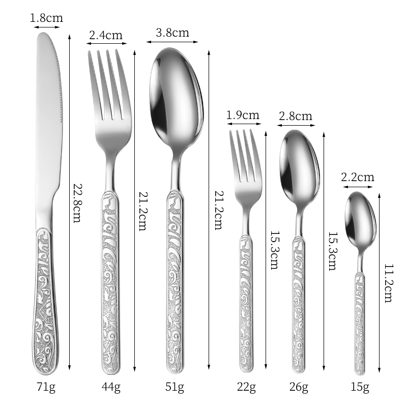 Silver 6 pcs