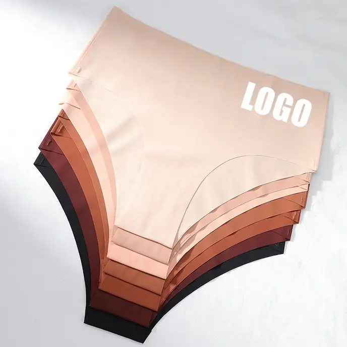 In magazzino Logo personalizzato un pezzo intimo traspirante donna mutandine senza cuciture vita alta slip senza tracce donna mutandine senza cuciture