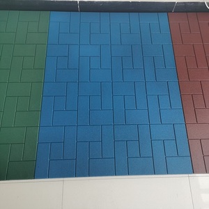 Bền sân chơi cao su Mat ngoài trời cho mẫu giáo dày sàn gạch vuông cao su chống trượt sàn - Product Image 3