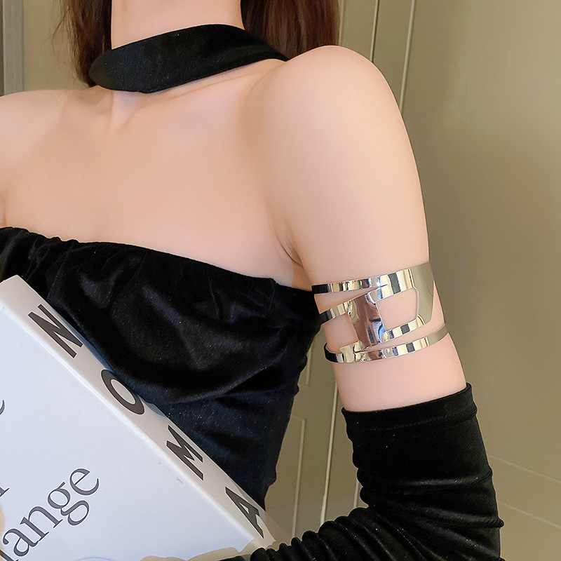 4 # Bracelet-silver-hollow double layer