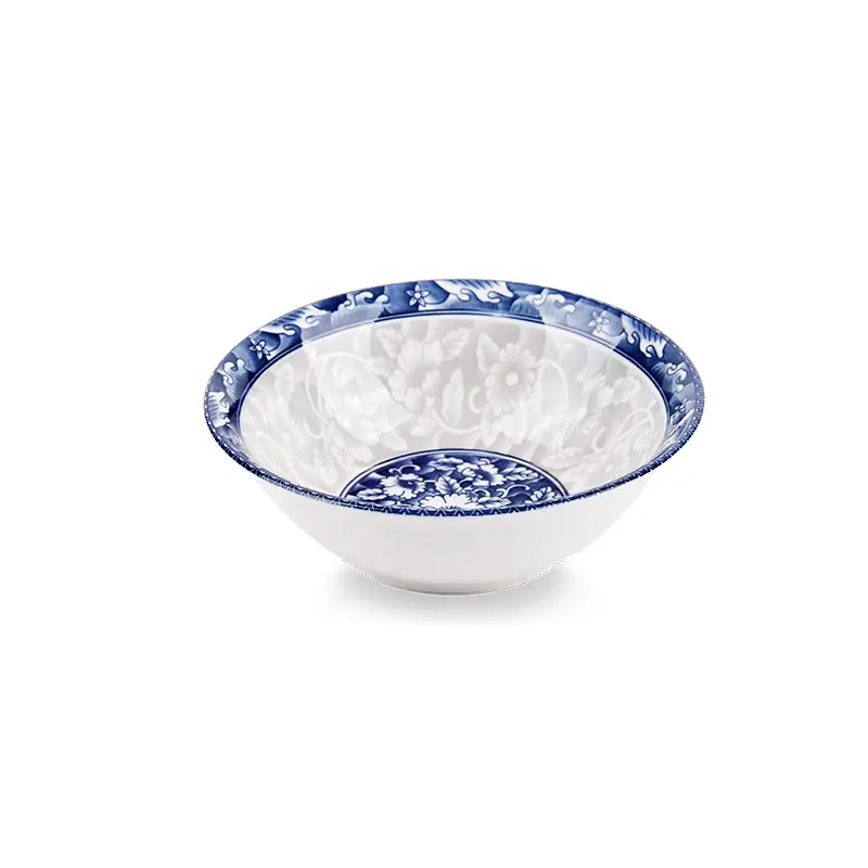 400ml Großhandel billige Keramik Geschirr rund 6 Zoll feines Porzellan Reiss alat Suppe Schüssel für Heim restaurants