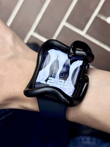 モデルS10/9/8/6/5/4/SE用AppleiWatch用ブラックスネーク保護ケース - Product Image 3