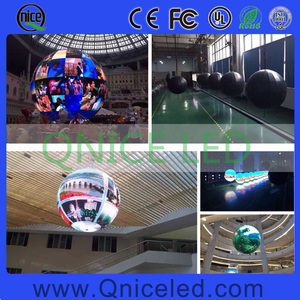 หน้าจอ LED Global LED Video Ball สำหรับเวทีอีเวนท์โชว์ไนท์คลับโมดูลนุ่ม3D HD Sphere หน้าจอแสดงผลวิดีโอบอล