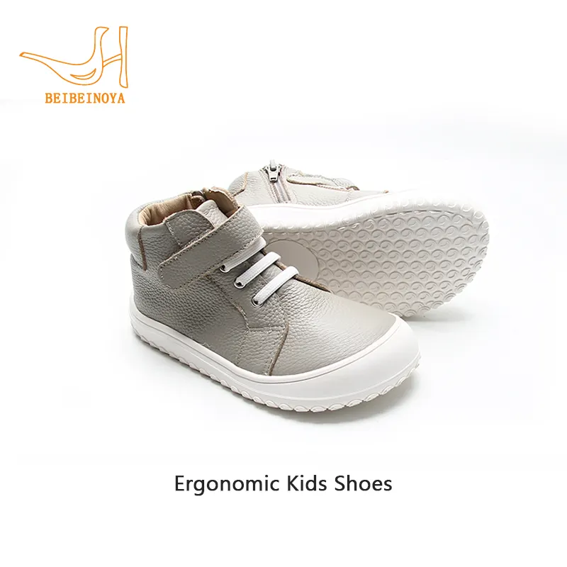 Babyhappy Patent New Product Explosion Children Kids Wide Toe Box Anti-slip High Top Ergonomic Fit Sneaker Casual Shoes