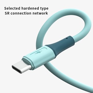 66W 3A快速充电数据传输电缆新型柔性数据电缆，用于快速充电器多色3合1 USB电缆 - Product Image 6