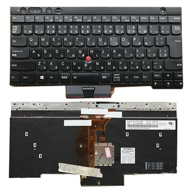 バックライトJPバージョン付きLenovo T430 X230T T530 W530 T430S X230IX230用の90% 新しいオリジナルラップトップキーボード