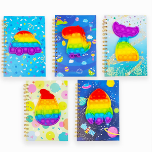 Customized Student Gifts Rubber Cute <strong>Notebook</strong> Silicone Spiral <strong>Notebook</strong> <strong>With</strong> Soft Silicone Unicorn Cartoon Gradient <strong>Notebook</strong> - Product Image 5