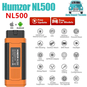 Humzor NL500 Car OBD2 Diagnostic <strong>Scanner</strong> Tool App Immo Resetting Repair Manager Key <strong>Programming</strong> Update of Humzor NL400 - Product Image 1