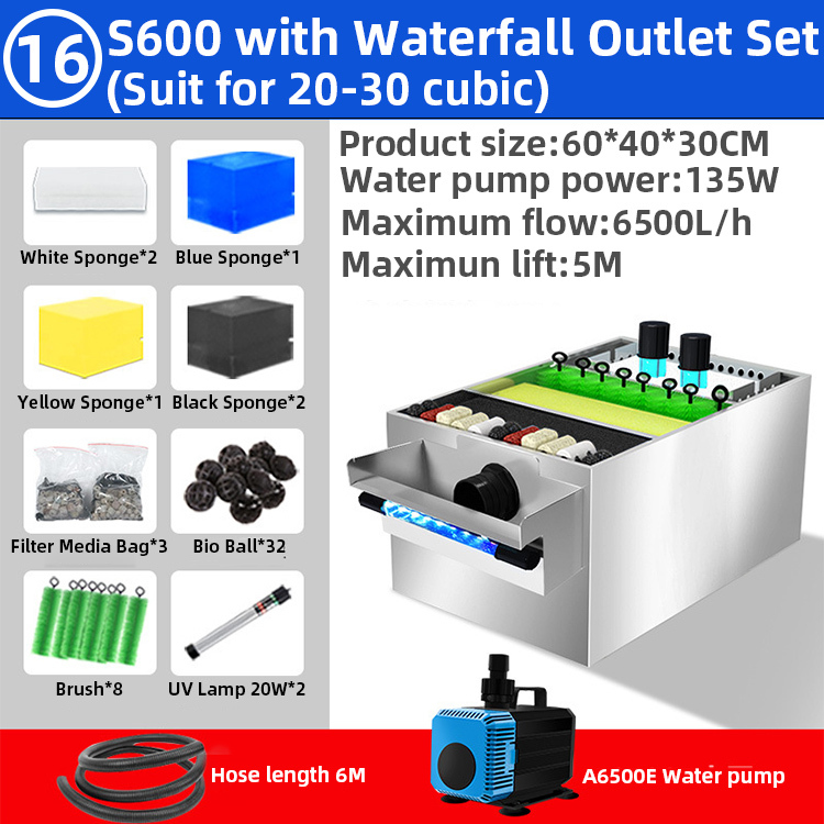 S600 with Waterfall Outlet Set-Stainless steel