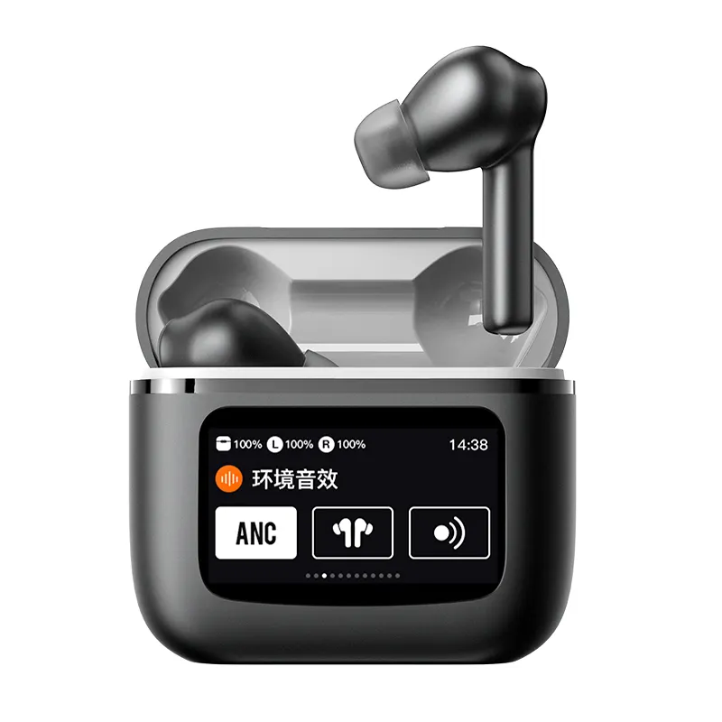 Écouteurs sans fil T68 pro, casque Bluetooth intelligent à écran tactile LCD, réduction active du bruit, sports fone de ouvido Pro2