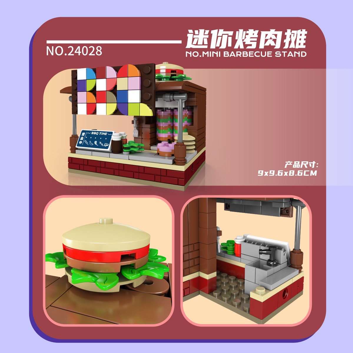 24028 mini stand de barbecue
