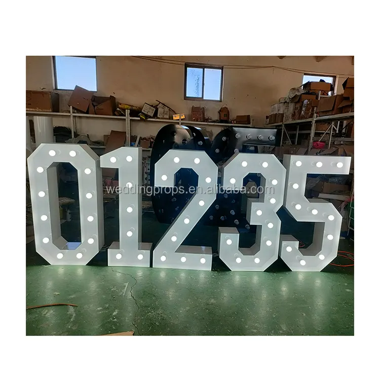 4ft giant large electronic signs party decoration led RGB big marquee letter lights for event wedding supplies