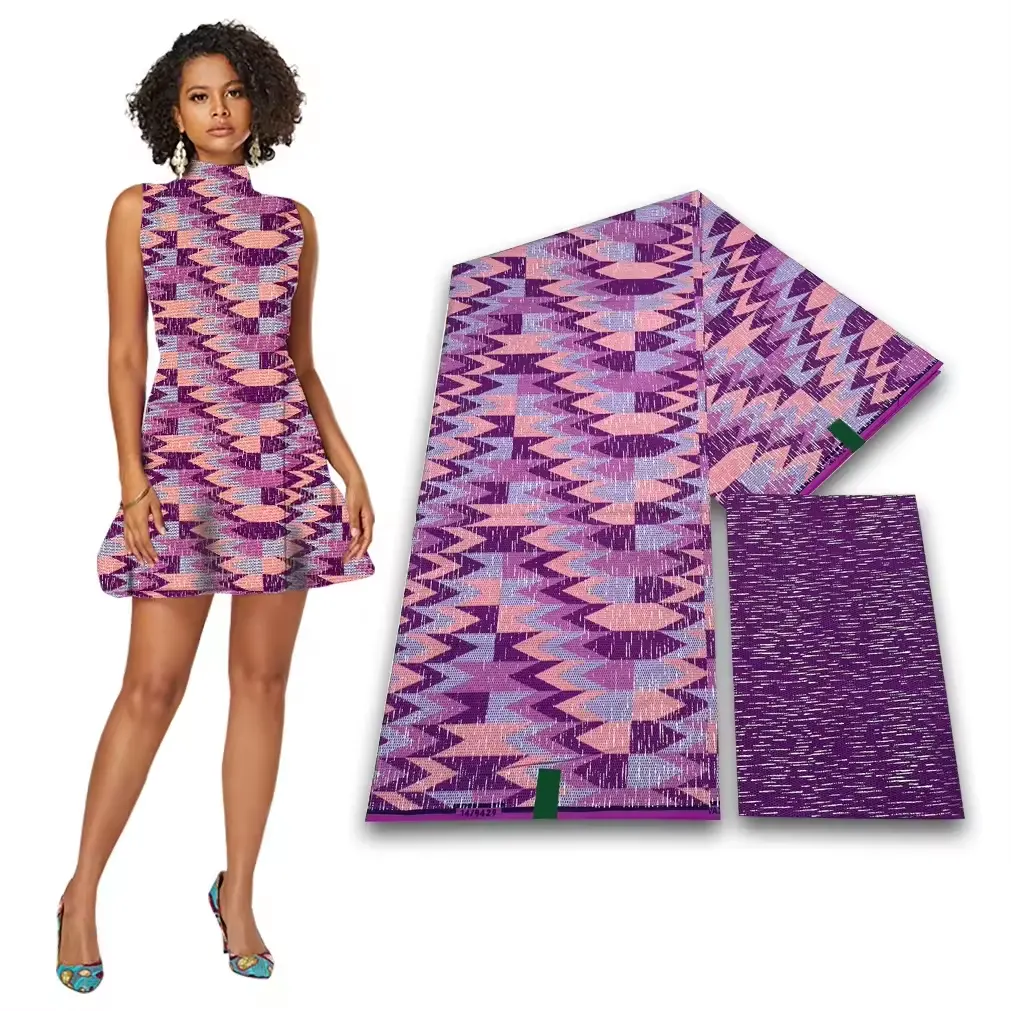 थोक हॉट बिक्री केंटई डिजाइन मोम प्रिंटिंग 100% कपास अफ्रीका के प्रिंट कपड़े के लिए अफ्रीका के मोम कपड़े