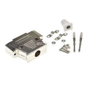 Conector macho hembra DB25 + carcasa metálica tipo soldadura conectores D-Sub adaptador de enchufe de 25 pines - Product Image 1