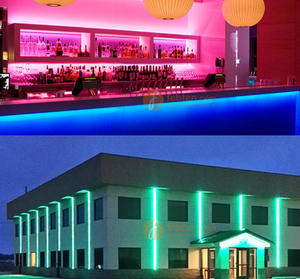 RGB 4.6 W/FT COB LED şerit aydınlatma 4.5watt/FT LED COB RGB Flex şerit 15 W/m 113113/ m yüksek yoğunluklu Dotless DC24V 16.4ft/rulo - Product Image 5