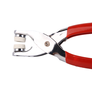 High Quality Leather Handwork Tool Red Rubber Handle Belt Punch Paper Stitching Chisel Tools <strong>Revolving</strong> Punch Pliers - Product Image 4