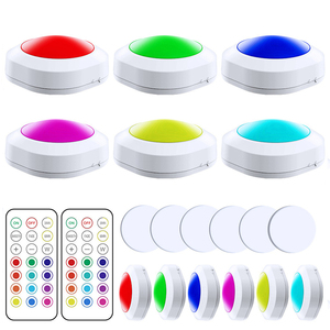 USB şarj edilebilir LED lamba Puck ışık şarj kabin led ışığı pil uzaktan ile kablosuz renk değiştirme puck ışıkları - Product Image 6