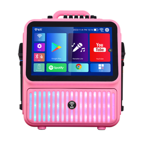 Double 4 Inch Party DJ Sound Karaoke Machine Box with Laser Light for Outdoor and Home Android Smart WiFi Karaoke Entertainment - Product Image 1