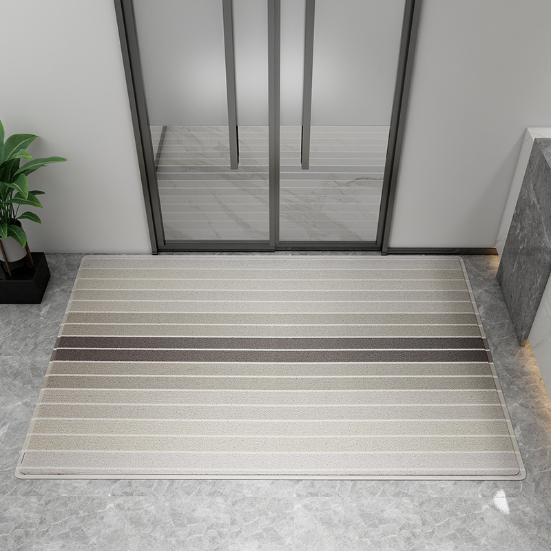Alfombra de suelo agrupada - gris degradado - fina