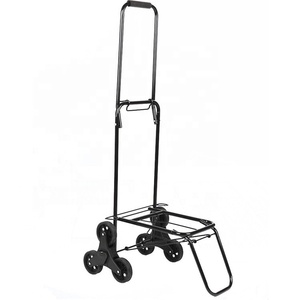 Taşınabilir katlanır merdiven tırmanma arabası 6 tekerlekli bagaj taşıyıcı el arabası alışveriş arabası - Product Image 2