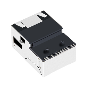 7498011122 Tab Up yan giriş yüzey dağı orta <span class=keywords><strong>Pcb</strong></span> Jack 10/100 base-t SMT RJ45 konnektörü ile Led