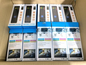 รีโมตเมาส์แอร์2.4ก. 4ปุ่มสำหรับรุ่น Akai AK492017UHDS AK5519UHDS AK552017UHDS สไตล์3D สำหรับโรงรถ