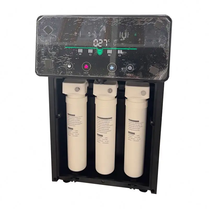 Machine alcaline système de filtre ro appareils de traitement de l'eau chaude froide potable membrane d'osmose inverse distributeur d'eau de bureau