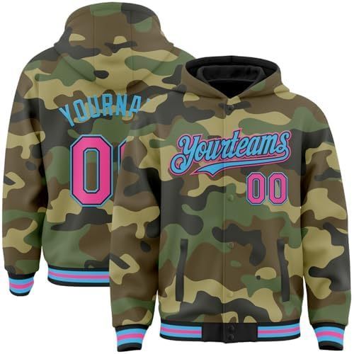 Camo Pink Black Sky Blue