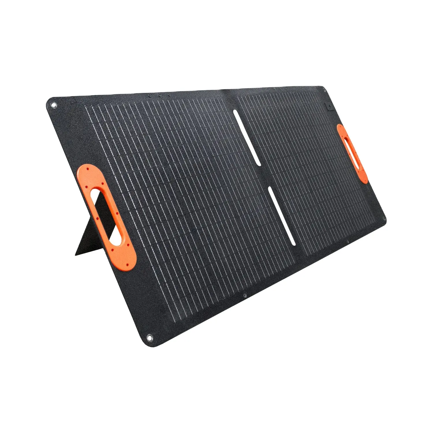 Grosir panel surya lipat portabel 100w antiair silikon monokristalin Kemah luar ruangan