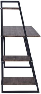<strong>Computer</strong> Writing Desk with 3-Tier Shelf Modern Simple Study Desk Small Home Office PC Gaming Desk Laptop <strong>Notebook</strong> <strong>Table</strong> - Product Image 6