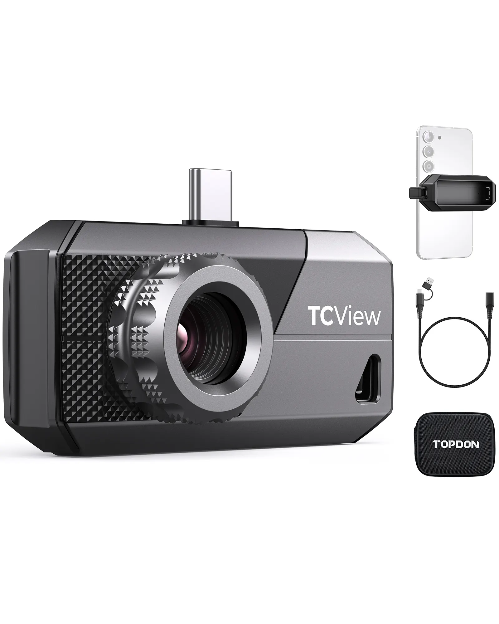 كاميرا حرارية متنقلة صغيرة TS001 من Topdon تعمل بالأشعة تحت الحمراء للرؤية الليلية وحدة تصوير بخاصية التوهج الحراري بمدخل يو إس بي وتصل إلى مدى طويل بسعر السيارة
