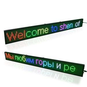 Prezzo di fabbrica LED moving Message sign board window led scrolling signs controllo wireless LED banner ticker - Product Image 1